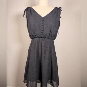 Gal Meets Glam Black Fit & Flare Mini Dress – Size 2P